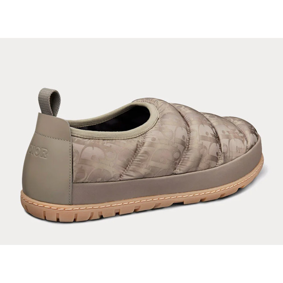 Dior Mens Snow Slipper Beige Oblique Logo Flat Slip On Loafer Sneaker 44 11 - Picture 13 of 16